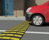Sistemi e Dispositivi Rallentatori di Velocità in Gomma h 3 cm; h 5 cm; h 7 cm Posto su strade dove vige un limite di velocità di 50-40 - 30 km/h, può essere installato