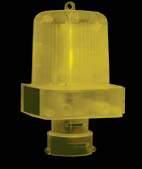 4 led di colore giallo (ambra) Emissione luminosa: lampeggiante e/o fissa selezionabile mediante selettore interno Intensità luminosa: 3 cd Compatto, affidabile, consente una emissione luminosa a