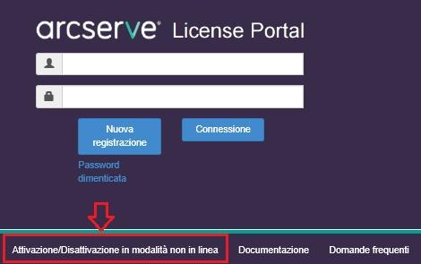 Attivazione non in linea della licenza Arcserve UDP Archiving 6. Nel computer in linea, procedere come segue: a. Copiare il file activation.