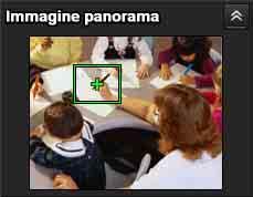 Pannello Panorama Pannello Posizione programmata Facendo clic sul pannello Panorama, nel monitor viene visualizzata l immagine della posizione corrispondente.