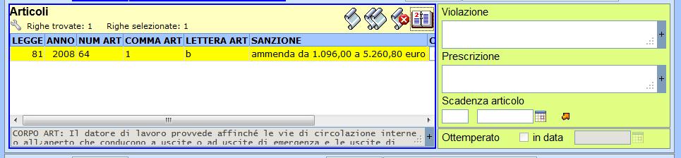 Da utilizzare per caricare uno o più nuovi articoli; apre la maschera descritta nel paragrafo precedente Da utilizzare per duplicare un articolo preventivamente selezionato nell elenco degli articoli