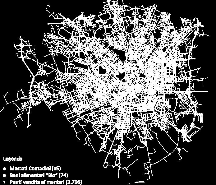 796 punti vendita alimentari - 2014 15 Mercati Contadini 74 Commercio BIO 3.796 punti vendita alimentari Fonte: Paris M.