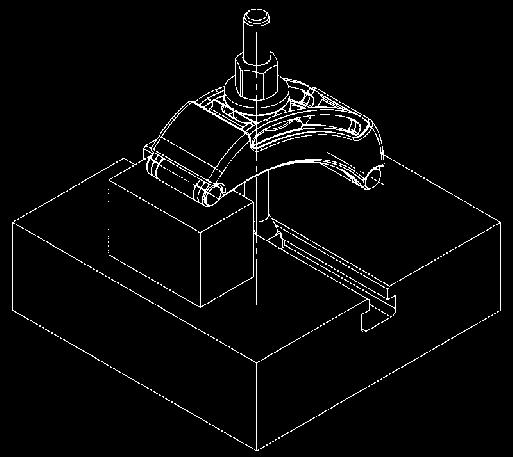 scanalature a T, le scanalature e i fori filettati. Vantaggi: Riduzione del peso grazie al metodo costruttivo leggero. Regolazione variabile e veloce a distanza dall utensile.