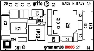 ITALIAN TECHNOLOGY grifo VERSIONE SCHEDA Il presente manuale è riferito all'accoppiata GMB HR84