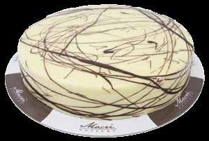 SIRIA Mousse di cioccolato bianco con interno di scaglie di cioccolato fondente e Pan di