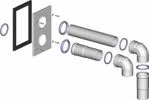 ASPIRAZIONE ARIA TUBO AL MM D=70 L=300 TUBO AL MF D=70 L=65 GUARNIZ.