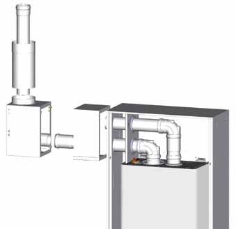 Esempio di configurazione con aspirazione e scarico in alveolo tecnico sinistro o destro 3 5 3 5 Preminox PLUVIA Accessori per la