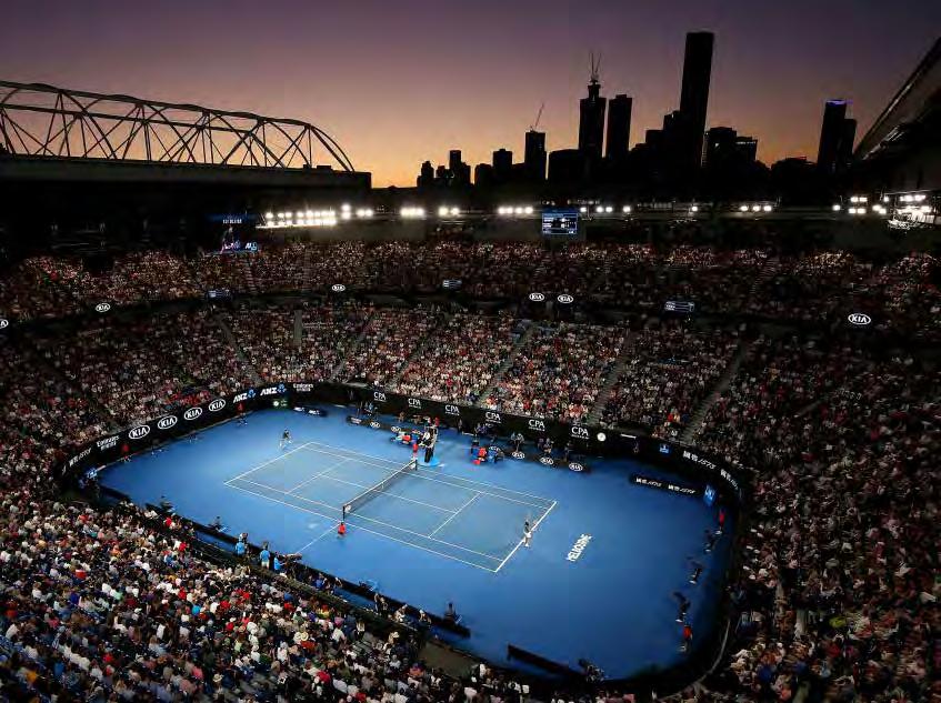 13 il tennis in tv Caldissima Melbourne Lo spettacolo sulla Rod Laver Arena prosegue. E prosegue anche la maratona televisiva di SuperTennis e del suo Melbourne.