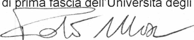 w m m gsim sssm s ^ «UNIVERSITÀ DEGLI STUDI DI PADOVA allegato E) al Verbale 4 del 06 marzo 2018 Candidato Dott.