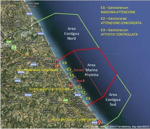 Di seguito i punti su cui si è già trovato un accordo tra le tre parti interessate: Si individuano sui 7 km di costa dell Area Marina Protetta differenti aree di gestione all esterno della Zona B