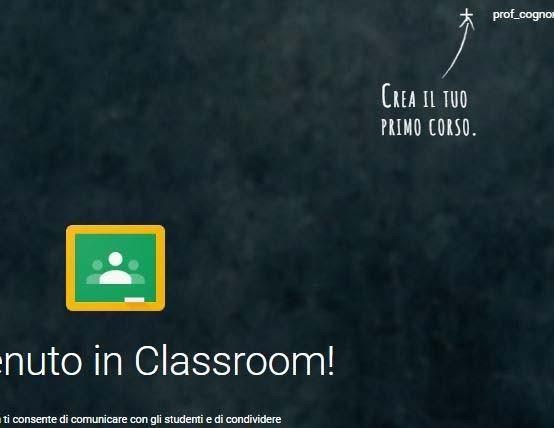 5. Nella schermata successiva cliccare su Classroom. 6.