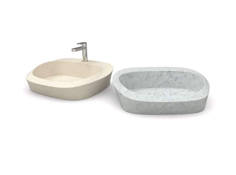 JULIET basin lavabo da appoggio countertop washbasin carrara c grigio perla nevada su richiesta disponibile anche in altri materiale on request available also in other materials 58 48 peso/weight 45