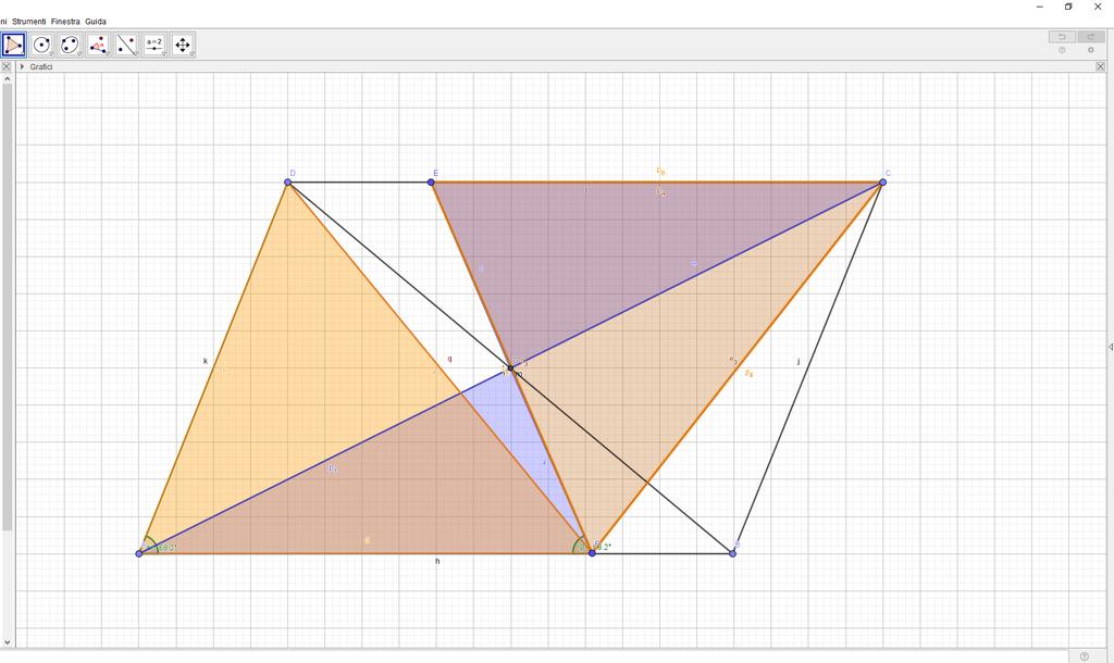 maggiore AP sono congruenti per ipotesi. Deduciamo perciò che AD PE perché lati obliqui di un trapezio isoscele.