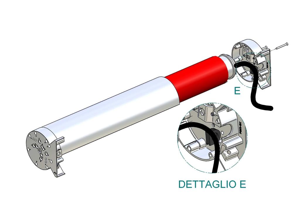 Assemblare il primo profilo ATTENZIONE: usare i fori contrassegnati con il numero 4 Assemblare il supporto lato motore ATTENZIONE: