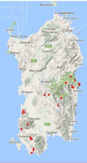 Informazioni generali delle aziende SULCIS Comuni inclusi Santadi, Piscinas, Teulada N aziende 6 Dimensioni media 300 ha N aziende con più corpi 3 aziendali Corpo aziendale 1 Tipo di proprietà 6