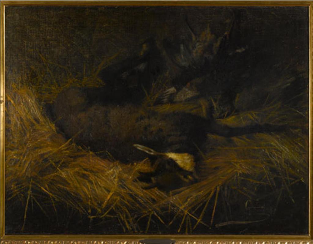 Camoscio morto, 1882, olio su