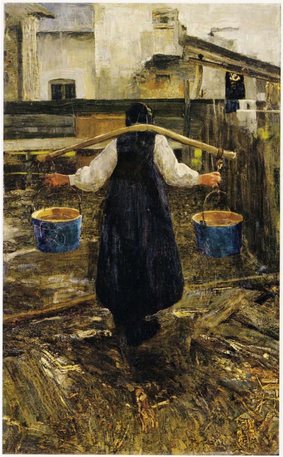 La portatrice d acqua, 1886, olio su