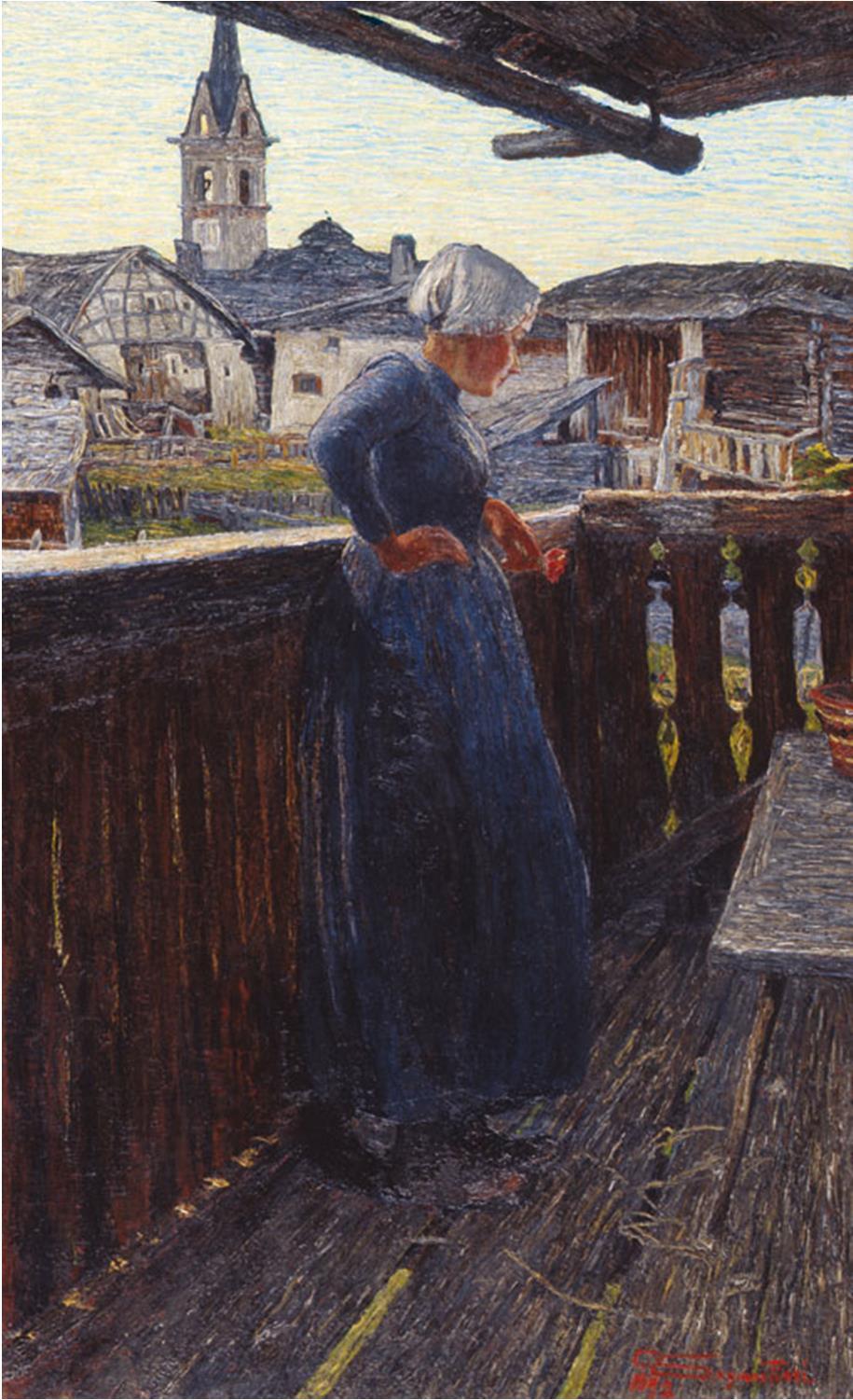 Sul balcone, 1892, olio su tela, Museo d arte dei