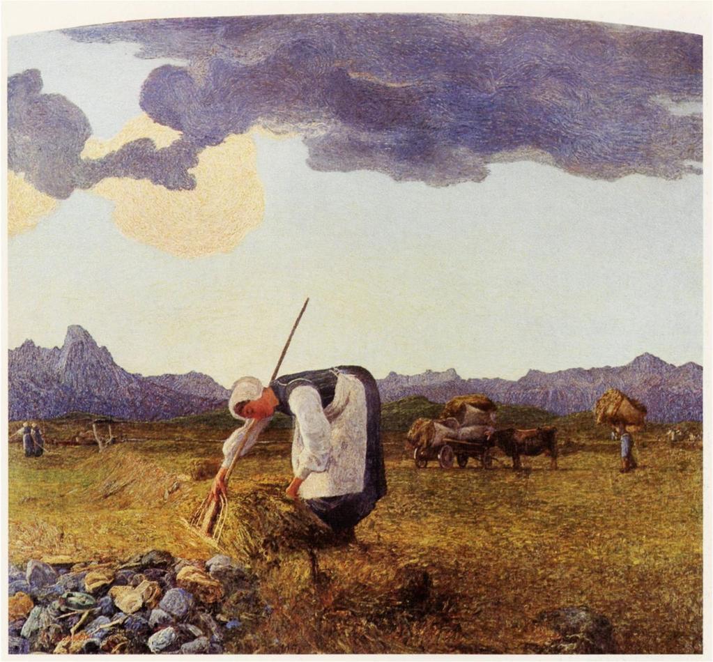 La raccolta del fieno, 1890, olio