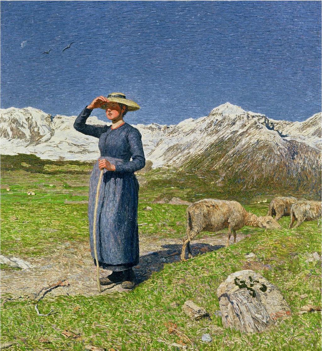 Mezzogiorno sulle Alpi, 1891, olio su
