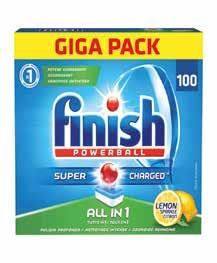 SOCI Conviene di più 7,44 invece di 12,40 DETERSIVO PER LAVASTOVIGLIE FINISH GEL TUTTO IN 1 MAX 3x650 ml -