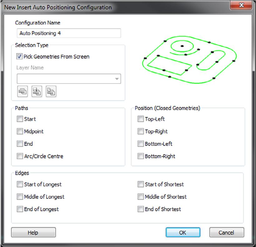 nuove maschere per l inserimento e la modifica delle configurazioni di posizionamento automatico.