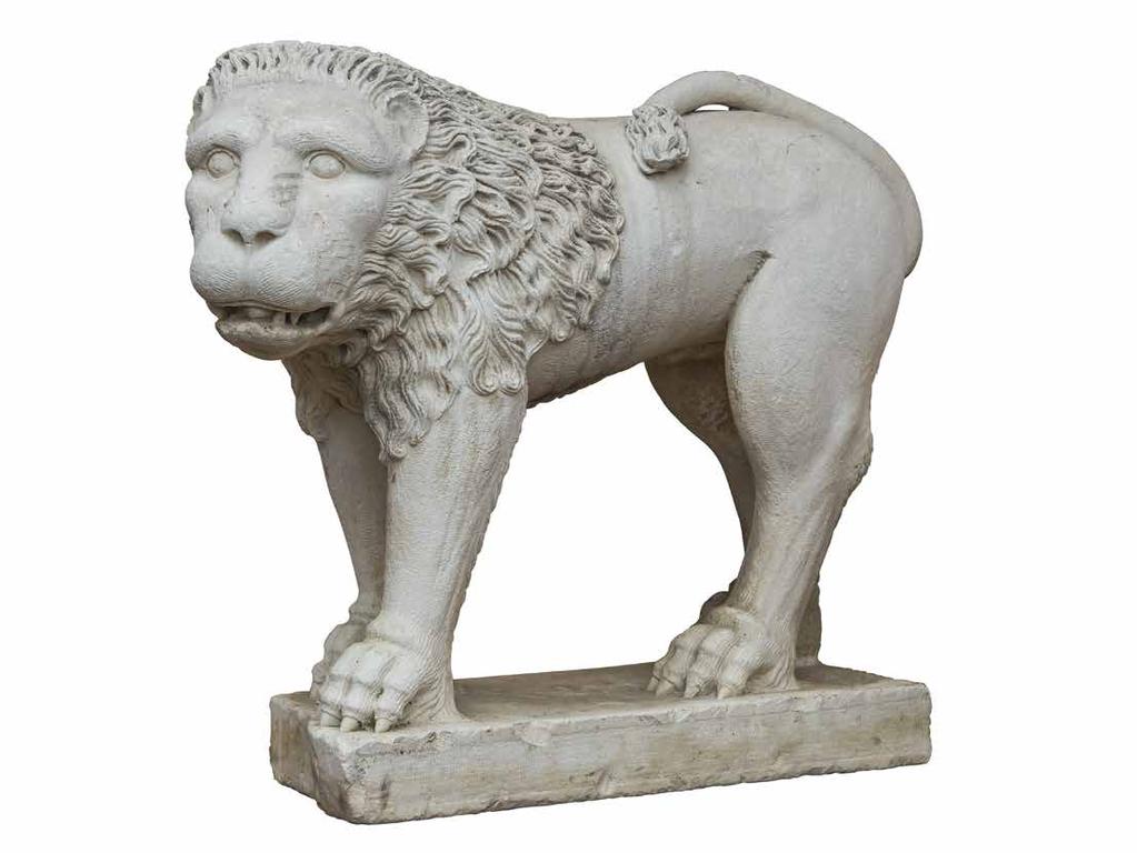 These brave men were equipped with sled and chisel, but especially with a lot of good will and nerve. One of the results was the native stone lion sculpture made by Gino Pauletta s grandfather.