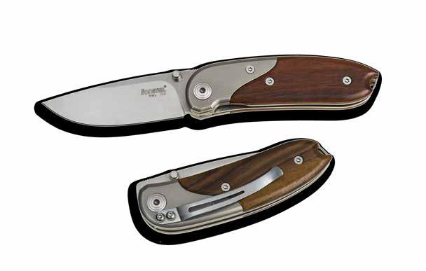 products. The new line MINI is born. It is available with Titanium bolster or full handle. The blade is D2.