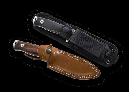 It is sold with a brown leather sheath for all the wood handles and Cordura sheath for Micarta handle. Our fixed-blade knife range has been increased by a new 5 blade model.
