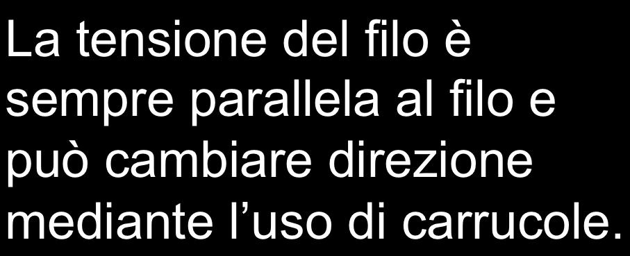 TENSIONE DEI FILI Un filo inestensibile e di massa trascurabile