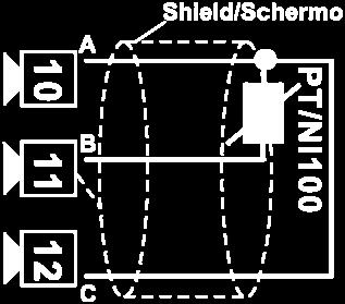 short-circuit terminals 10 and 12.