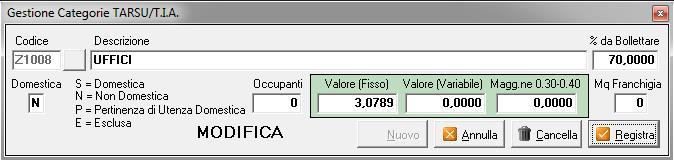 Calcolo applicato (Tassa/Decreto ronchi/tares): T in regime TARSU o D in regime TIA Per i clienti in regime TIA, non cambia assolutamente nulla nell elaborazione e stampa acconto TARES 2013.