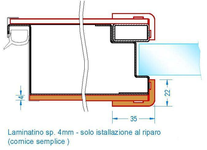 MELAMINICI Tanganica 04 Tanganica 05 Ciliegio Mogano Noce Nazionale Bianco Ral 9010 Rovere Sbiancato Wengè UN'ANTA DUE ANTE ESTERNO INTERNO ESTERNO INTERNO FUORI FUORI FUORI FUORI. MISURA.