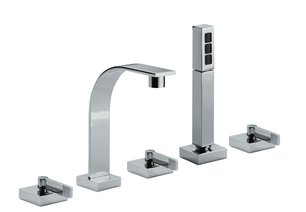 basin mixer with wall spout mm 170 Wall mounted basin mixer with wall