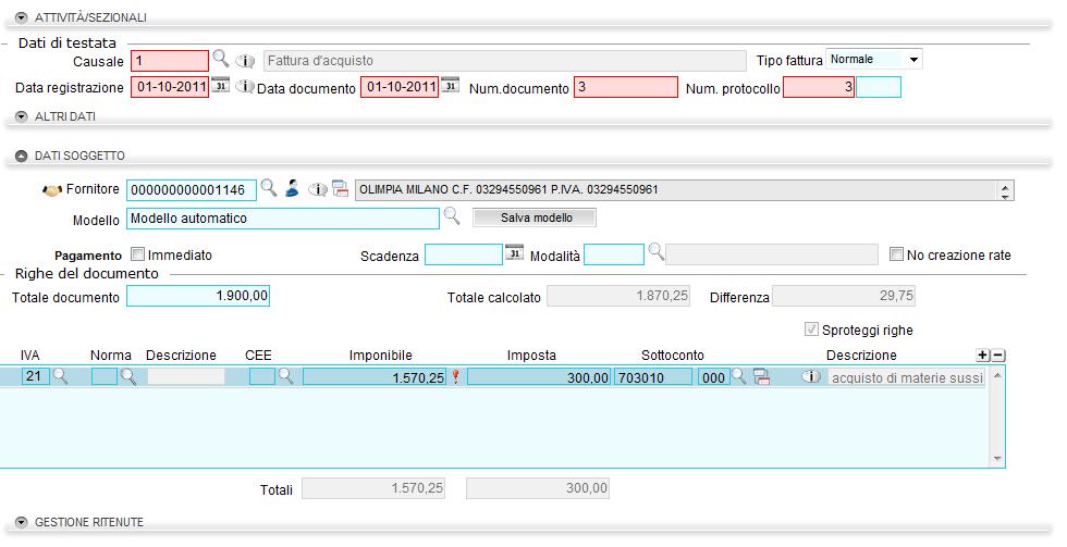 Al salvataggio (icona ) verrà emesso il seguente messaggio: Premere per proseguire.