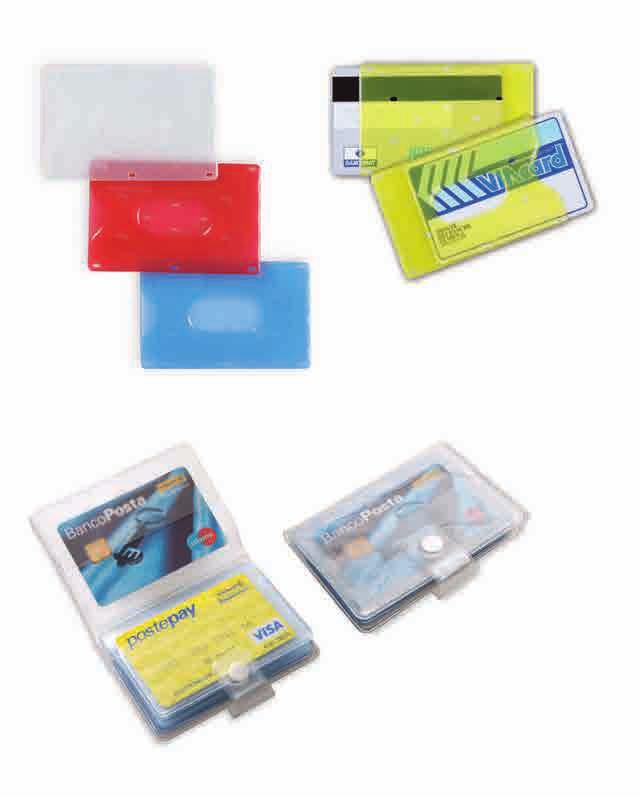 PN284GI PN284TR PN284RO PN284 FIRM portacards rigido materiale: plastica trasparente PN284BL cm 9x6 ca 200/1000 PN283