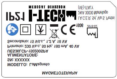 Etichetta 4 DC 15V/2.