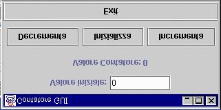 Contatore GUI : frame Classi per la chiusura dell applicativo mediante la X sulla e un bottone Exit Vanno bene per molti applicativi diversi dal contatore GUI class ExitFrame extends WindowAdapter {