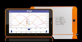 12 ANALIZZATORI QUALITÀ DI RETE MISURE PRINCIPALI *Tramite App HTANALYSIS e software TOPVIEW **Necessario adattatore ACONBIN ANALISI QUALITÀ DI RETE Tensione AC/DC in sistemi Monofase/Trifase