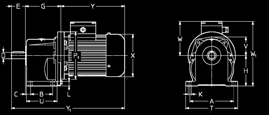 10 - Esecuzioni, dimensioni, forme costruttive e quantità di lubrificante 10 - Designs, dimensions, mounting positions and lubrificant