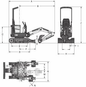 di cilindri 3 Cilindrata 0,72 l Alesaggio / Corsa 67 mm / 68 mm Alternatore 12 V 40 A Motorino d avviamento 12 V 1,4 kw 1899 1375 3145 196 1818 2685 Comandi Sterzo Sterzo e velocità azionati da due