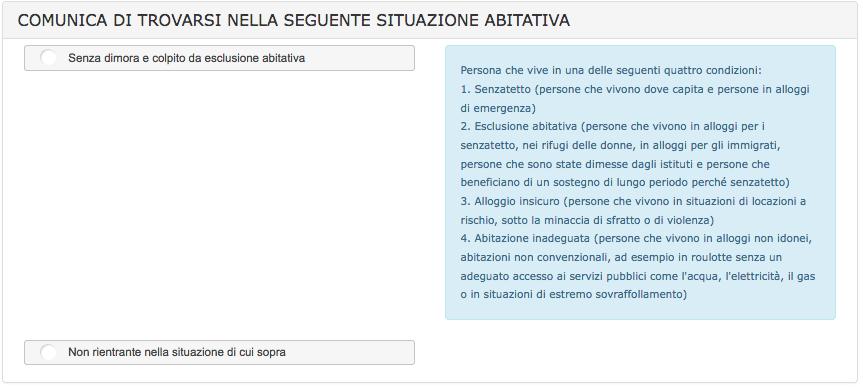 se il richiedente ha dichiarato che nel proprio nucleo familiare non sono presenti minori sui quali esercita la responsabilità