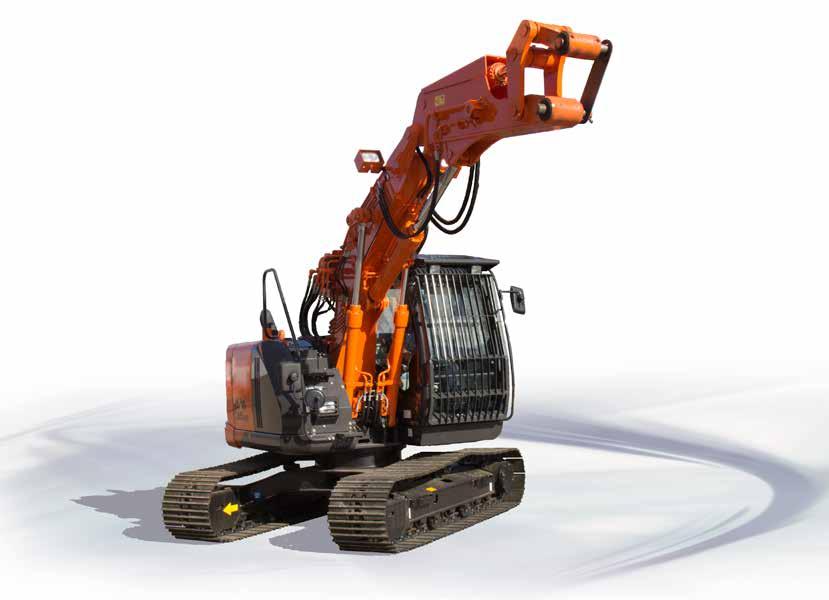 PRESTAZIONI Hitachi ha sviluppato l escavatore ZX135US-5 con braccio Tunneling (SRF) per soddisfare le esigenze specifiche dei proprietari e degli operatori europei.