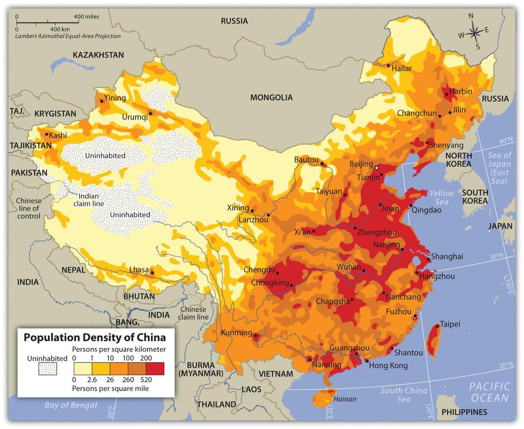 Cina 中国 Il Governo ha sempre puntato sulla zona costiera Differenza tra EST e OVEST Strategia del Governo di spostare la