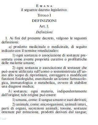 Dlvo 219/2006 Definizioni Comma c): Medicinale immunologico: ogni medicinale costituito da vaccini, tossine sieri o allergeni.