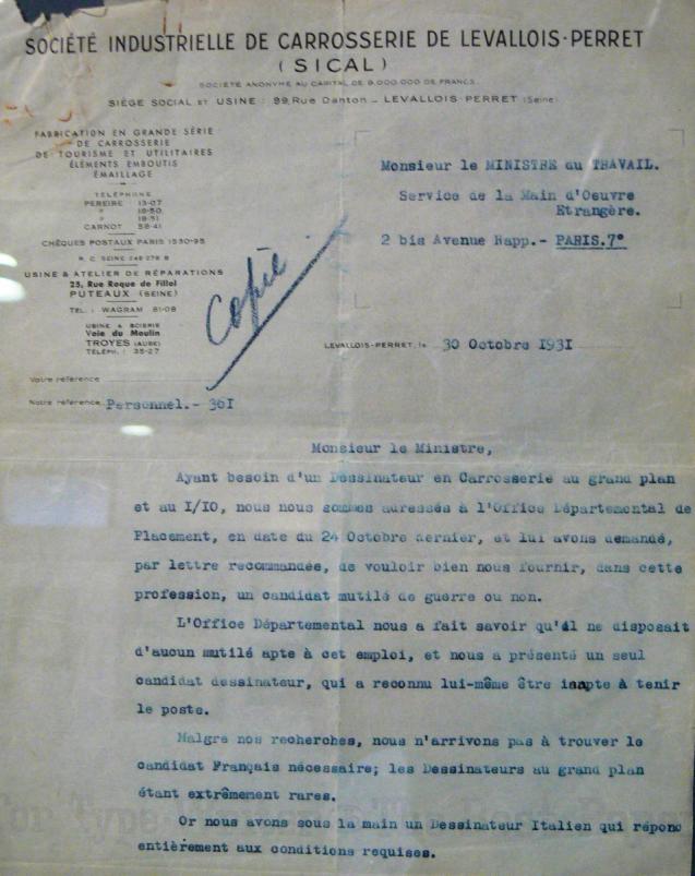 13^ Esordio Documenti del 1936 e del 1945