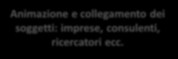 Implementazione e diffusione delle innovazioni Gruppi operativi (PSR Regionali) Selezione dei Gruppi Operativi Animazione e collegamento dei soggetti: imprese, consulenti, ricercatori ecc.