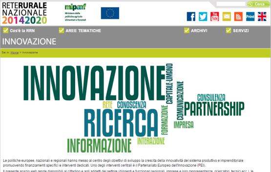 Comunicazione per l innovazione Il sito RRN (www.reterurale.