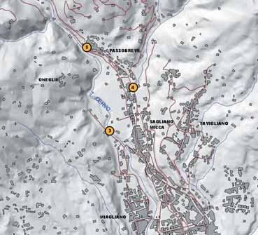 B 3 Miagliano: le tonaliti A monte dell abitato di