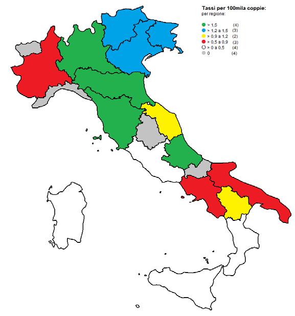 1. Le coppie adottive Le coppie adottive che hanno richiesto l autorizzazione all ingresso in Italia di minori stranieri a scopo adottivo nel mese di aprile 2018 sono state 84.